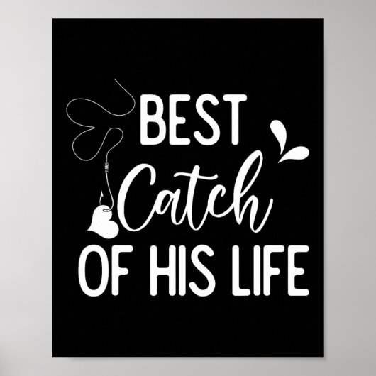 彼の最高の人生のカップルの魚釣りのキャッチMatc ポスター (正面)