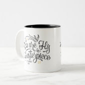 彼の最高傑作の聖書の詩です ツートーンマグカップ (正面左)