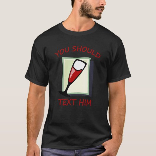 彼の服装を文字すべきだ Tシャツ (正面)