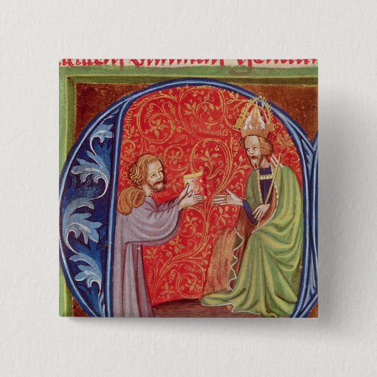 彼の本を提供している作家 缶バッジ (正面)