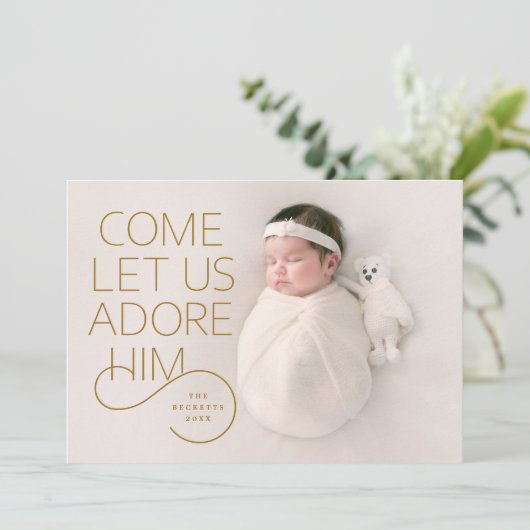 彼の来フルブリードのクリスマスの写真を崇拝しよう 招待状 (スタンド正面)