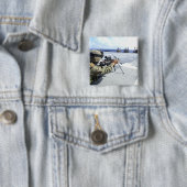 彼の武器を調整している米国海軍 缶バッジ (インサイチュ)