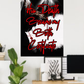 彼の死は私の誕生証明書イエスのウォールアートである ポスター (ホームオフィス)