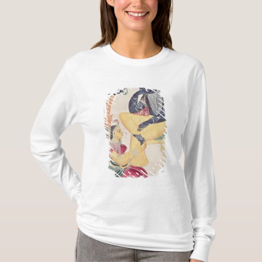 彼の死を免れない愛の神Krishna、Radha Tシャツ (正面)