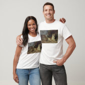 彼の母と遊んでいる若いトラ1830年(油 Tシャツ (ユニセックス)