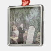 彼の母の墓を訪問しているジョン・ウェスレーRev. メタルオーナメント (左)