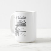 彼の洗つるい流し出すトロンボーン コーヒーマグカップ (正面左)
