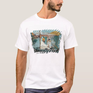 彼の浮遊スタジオのManet Monet、1874年 Tシャツ