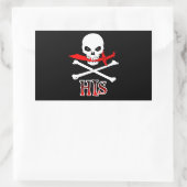 彼の海賊 長方形シール (バッグ)