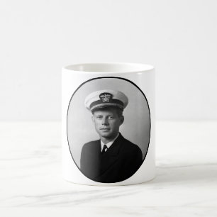 彼の海軍ユニフォームを身に着けているJFK コーヒーマグカップ