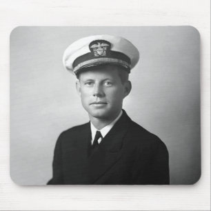 彼の海軍ユニフォームを身に着けているJFK マウスパッド