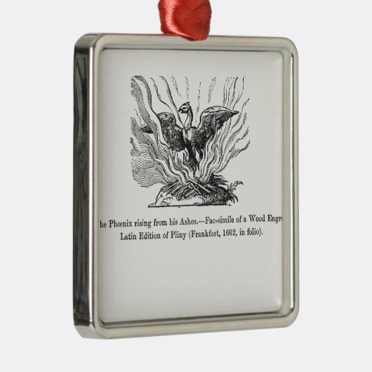 彼の灰から上がるフェニックス メタルオーナメント (右)