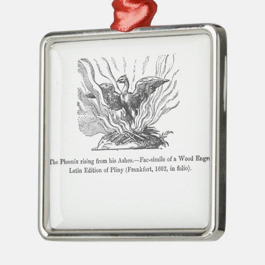 彼の灰から上がるフェニックス メタルオーナメント (左)