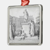 彼の父の前に泣くGaius Gracchus メタルオーナメント (左)