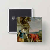 彼の父の剣1634年を見つけるTheseus 缶バッジ (正面&裏面)