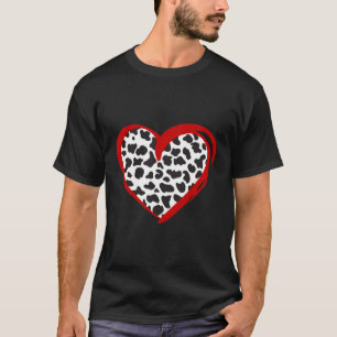 彼の牛プリント Tシャツ