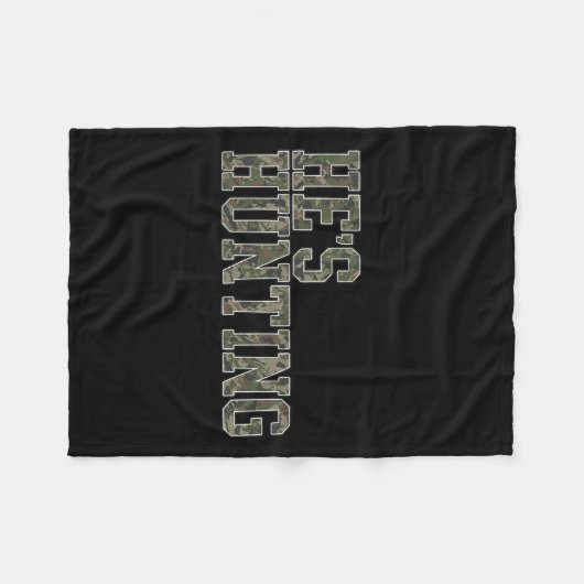 彼の狩り妻ダック狩り妻ディアー狩りW フリースブランケット (正面(横))