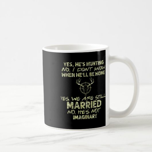 彼の狩りYes我々はまだ結婚した狩り海 コーヒーマグカップ (右)