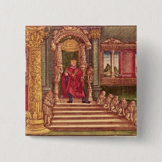 彼の王位のSolomon、第1版王 缶バッジ (正面)