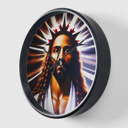 彼の王冠、彼の栄光抽象芸術ラウンドクロック 壁時計 (傾斜)