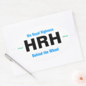 彼の王室の殿下ステッカー(4) 楕円形シール (封筒)