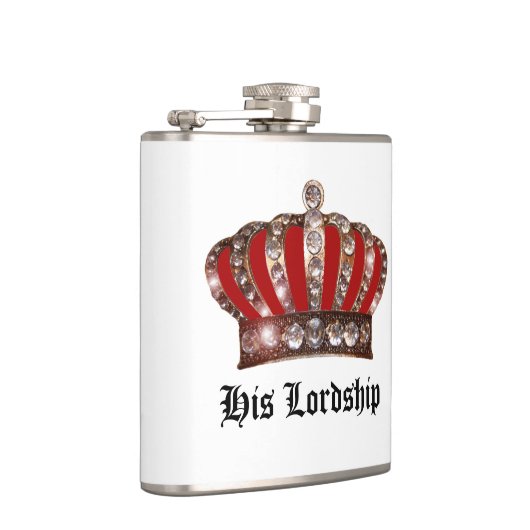 彼の王室の王位を「王冠」 フラスク (右)
