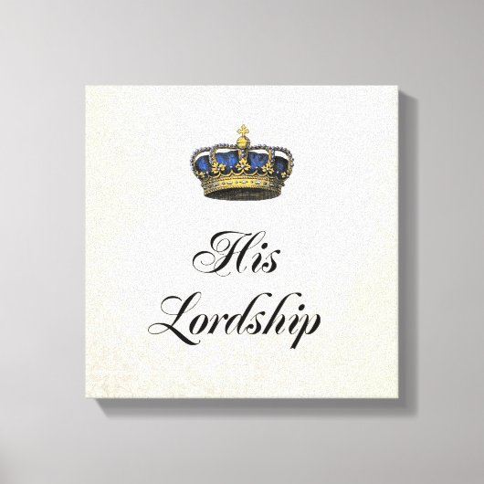 彼の王 キャンバスプリント (正面)