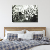 彼の理論を説明するニコラス・コペルニクス キャンバスプリント (インサイチュ (寝室))