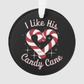 彼の甘い甘いカップルのマッおもしろいチングが好き オーナメント (正面)