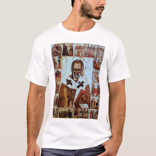 彼の生命からの場面のセントニコラス Tシャツ (正面)