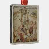 彼の生徒と話すプラトン メタルオーナメント (右)