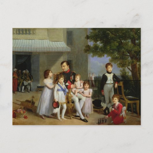 彼の甥を持つNapoleon Bonaparteのポートレート ポストカード (正面)