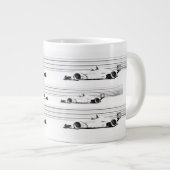 彼の男の競走用マグカップ ジャンボコーヒーマグカップ (正面右)