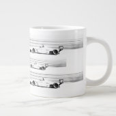 彼の男の競走用マグカップ ジャンボコーヒーマグカップ (右)