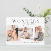 彼の疑問に思恋の宗教的なクリスマス シーズンカード (スタンド正面)