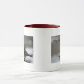 "彼の目すずめにあります"は マグカップ (中央)