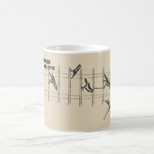 彼の目のマグの下 コーヒーマグカップ
