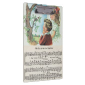 彼の目はすずめのアクリルのクリップボードにあります クリップボード (右)