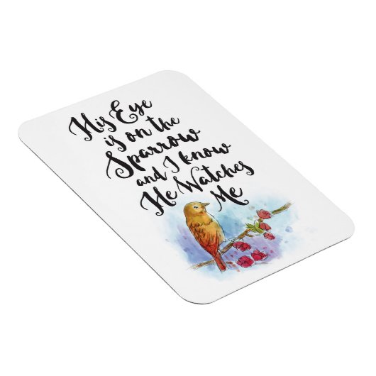 彼の目はすずめの磁石にあります マグネット (右側)