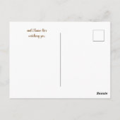 彼の目はすずめ、インスピレーションの鳥の引用文にあります ポストカード (裏面)