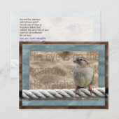 彼の目はスズメだ ポストカード (正面/裏面)