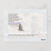 彼の目はスズメだ ポストカード (裏面)