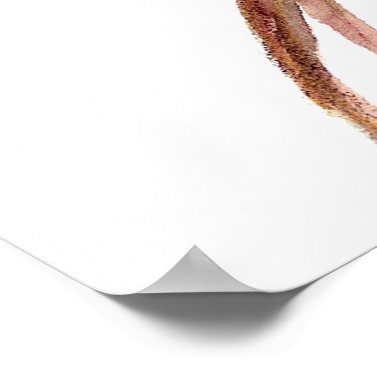 彼の目はスパロウ、インスピレーション・バード引用文 ポスター (角)