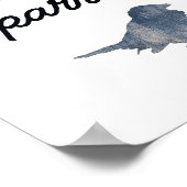 彼の目はスパロー上にある – Wall Art Poster ポスター (角)