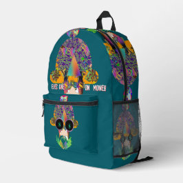 彼の目は金の旅行だ プリントバックパック