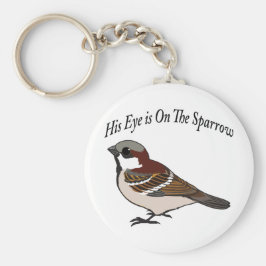彼の目は雀に向いている キーホルダー