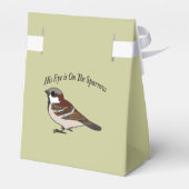 彼の目は雀に向いている フェイバーボックス (裏面サイド)