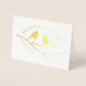 彼の目は雀の心地よい賛美歌の芸術だ 箔カード (正面)