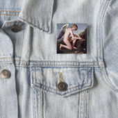 彼の矢1798年を削っているキューピッド(キャンバスの油) 缶バッジ (インサイチュ)