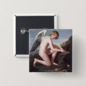 彼の矢1798年を削っているキューピッド(キャンバスの油) 缶バッジ (正面&裏面)